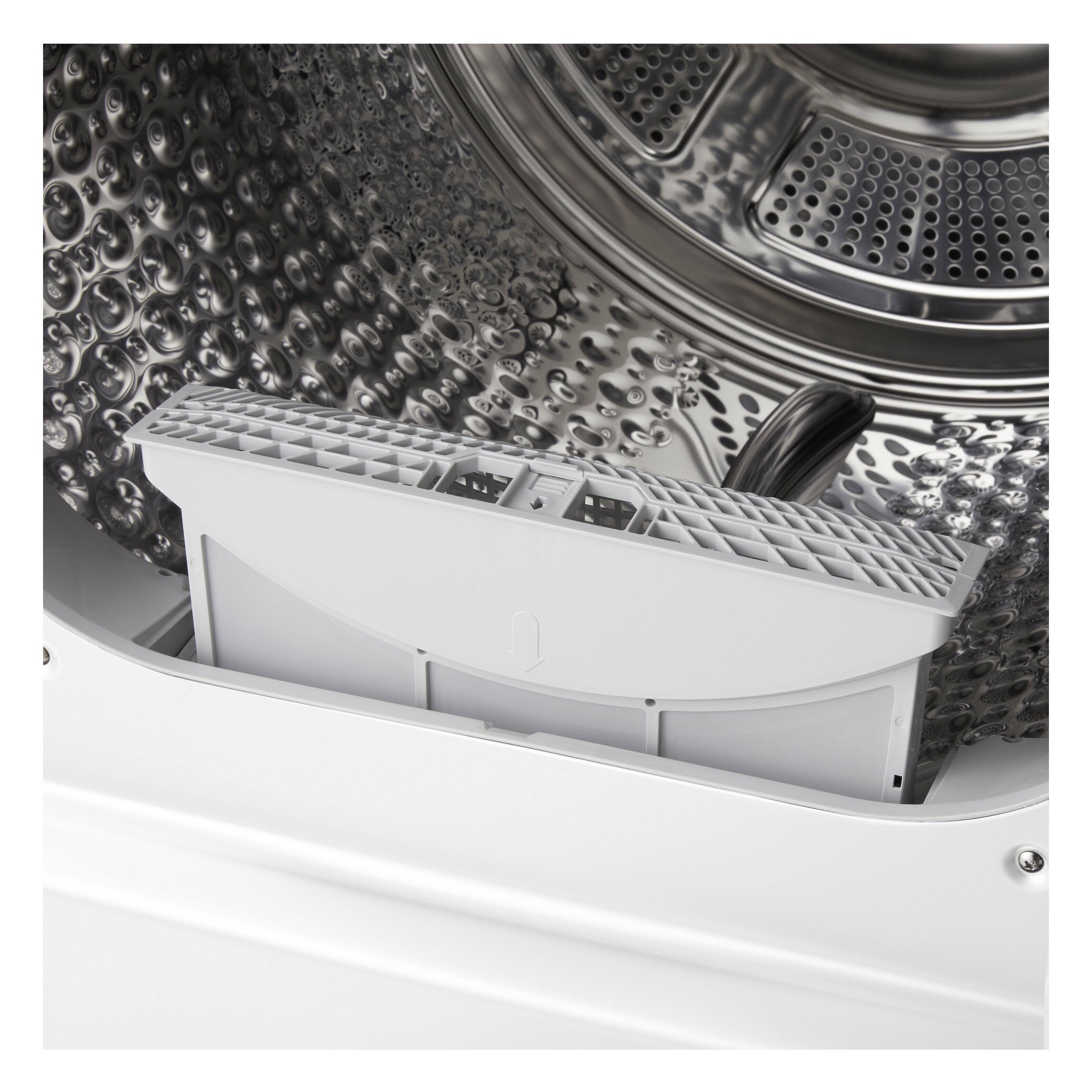 Alt View 15. LG - 7.3 Cu. Ft. Smart Ventless Electric Dryer with Heat Pump and AI Sensing - Alpine White.