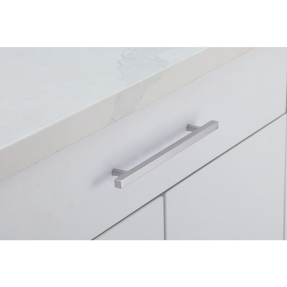 Alt View 1. Elegant Decor - Dior 7-9/16" Center to Center Brushed Nickel Bar Pull Multipack (set of 10) - Brushed Nickel.