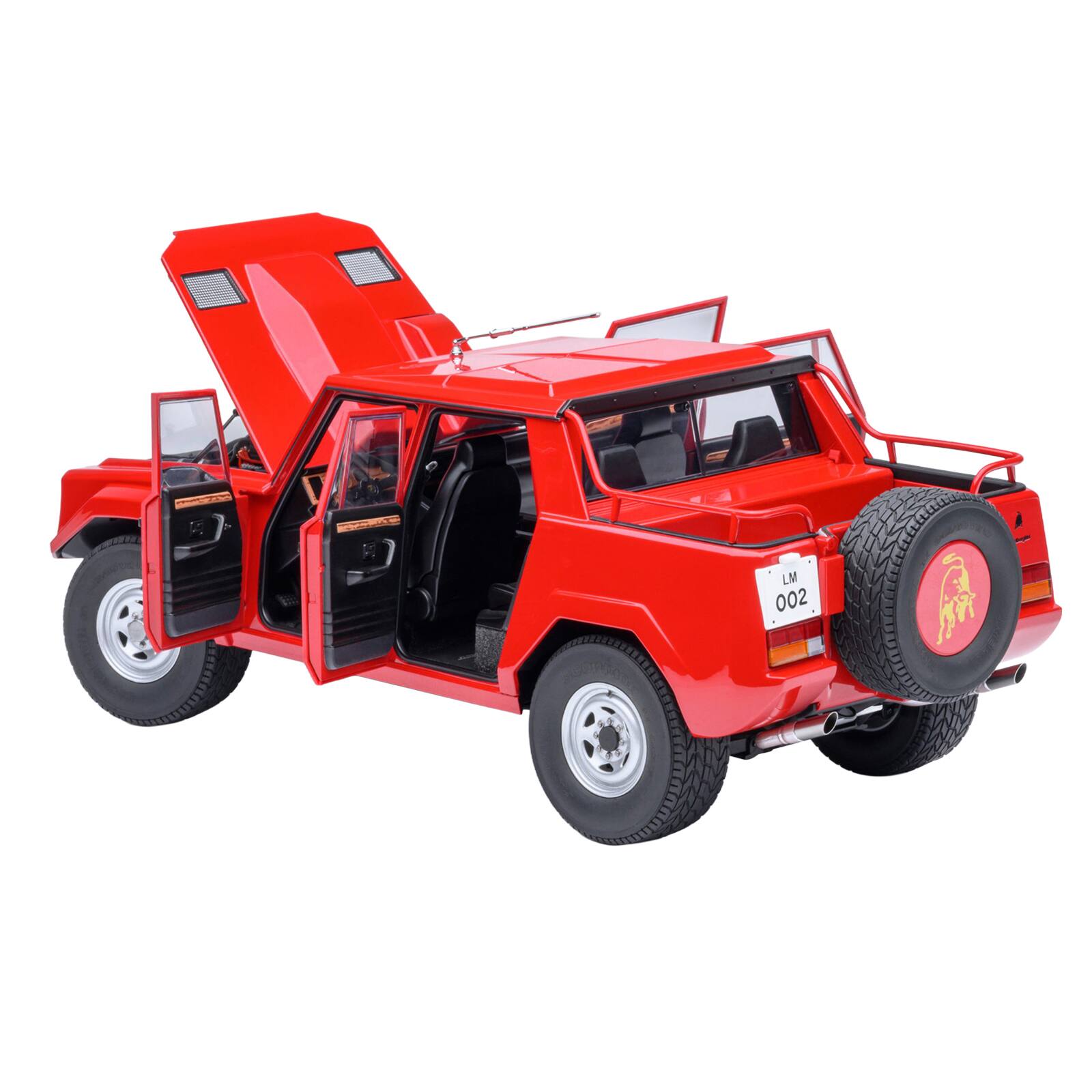 Alt View 1. Autoart - Lamborghini LM002 Rosso Siviglia Red 1/18 Model Car by Autoart.