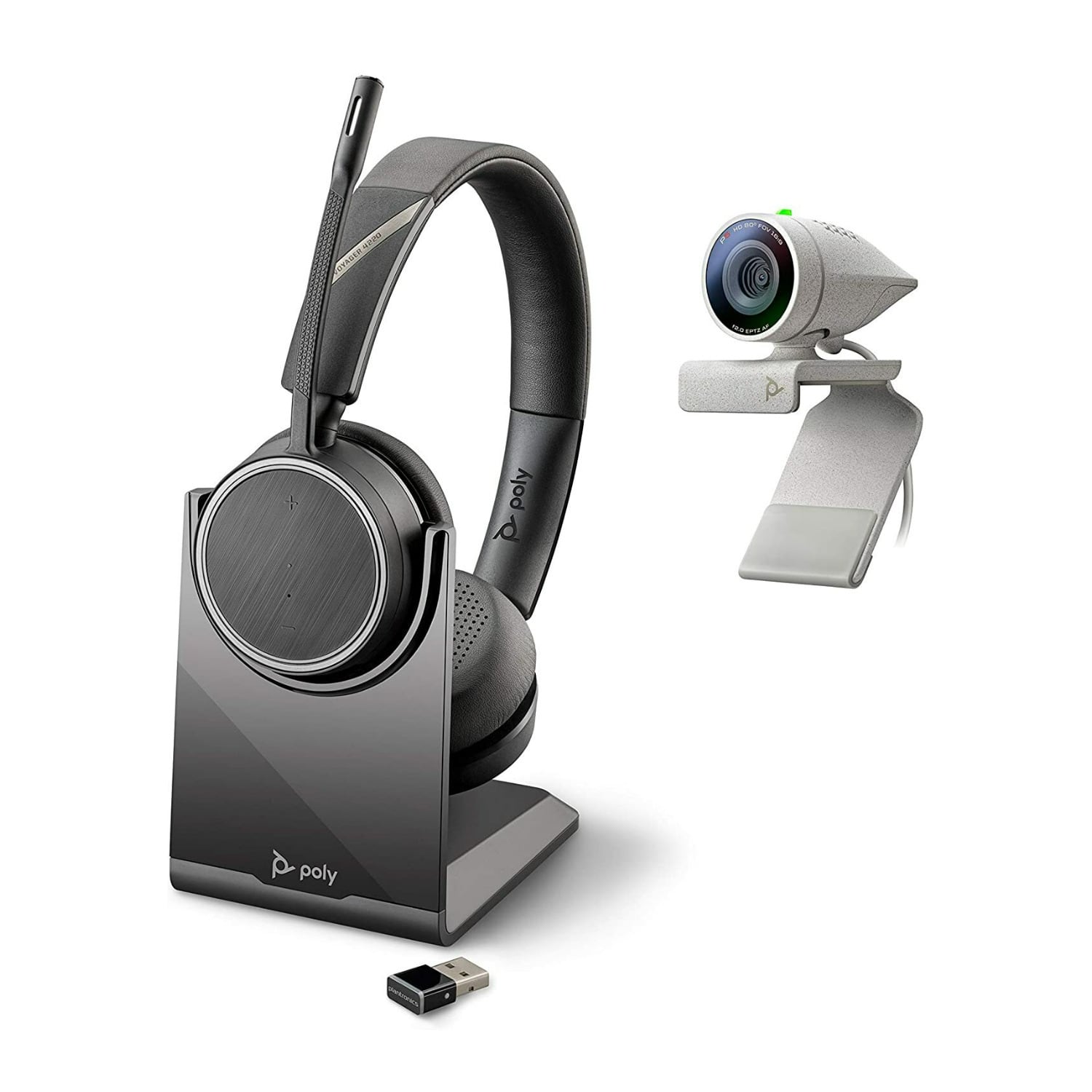 Poly - Studio P5 Webcam with Voyager 4220 UC Headset Kit