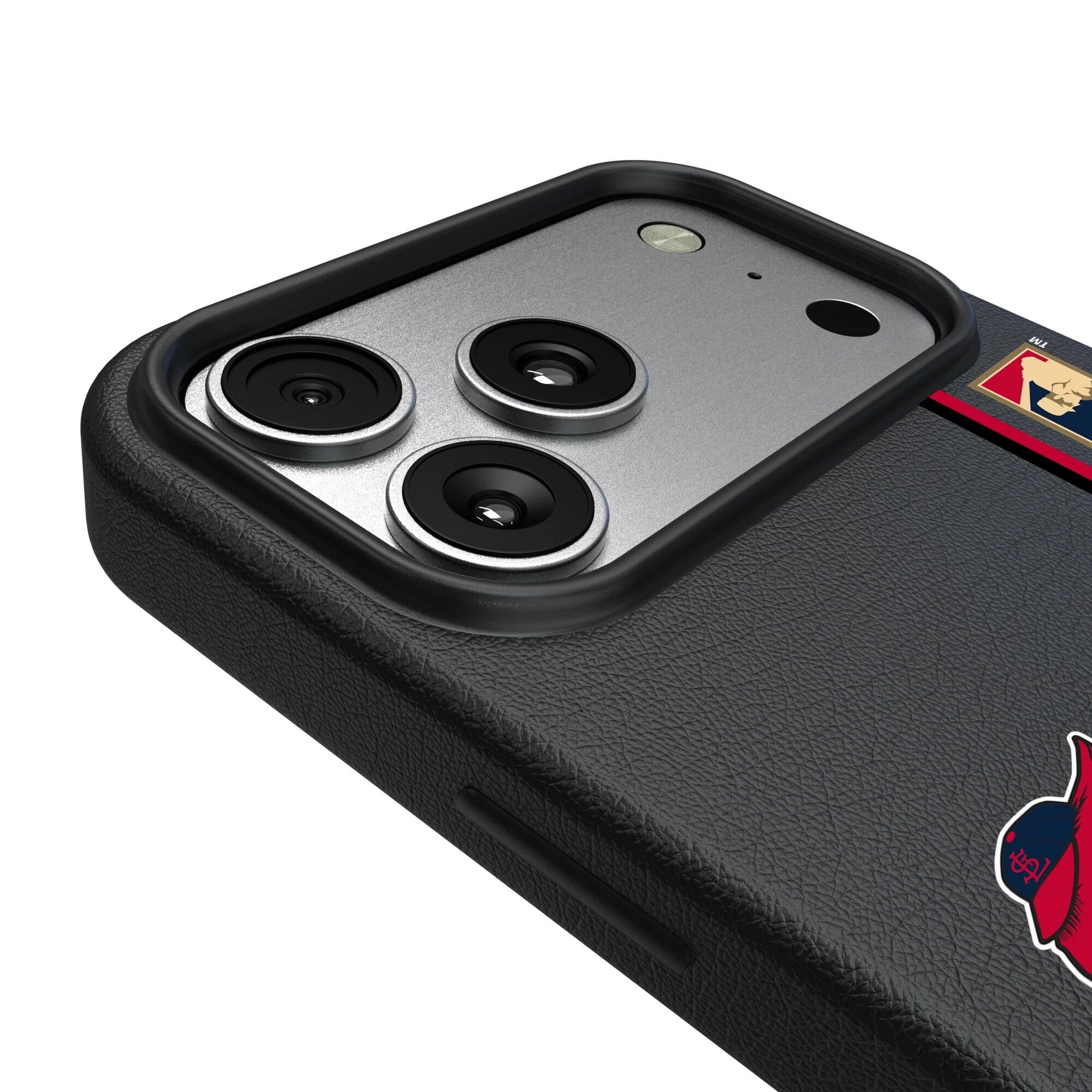 Alt View 2. Keyscaper - 1950 Logo iPhone Magnetic Bump Case - 16 Pro - Black.