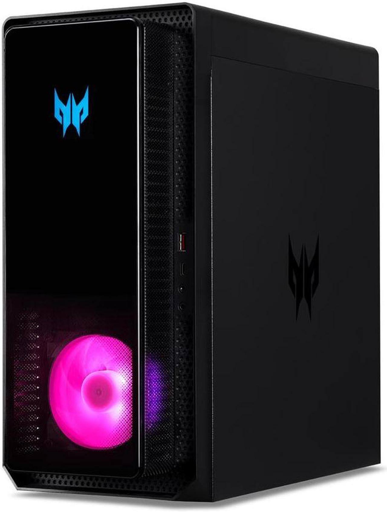Angle. Acer - Predator Orion 3000 Gaming Desktop PO3-650-UR17 Core i7 16GB RAM 1TB SSD NVIDIA GeForce RTX 4070 - Black.