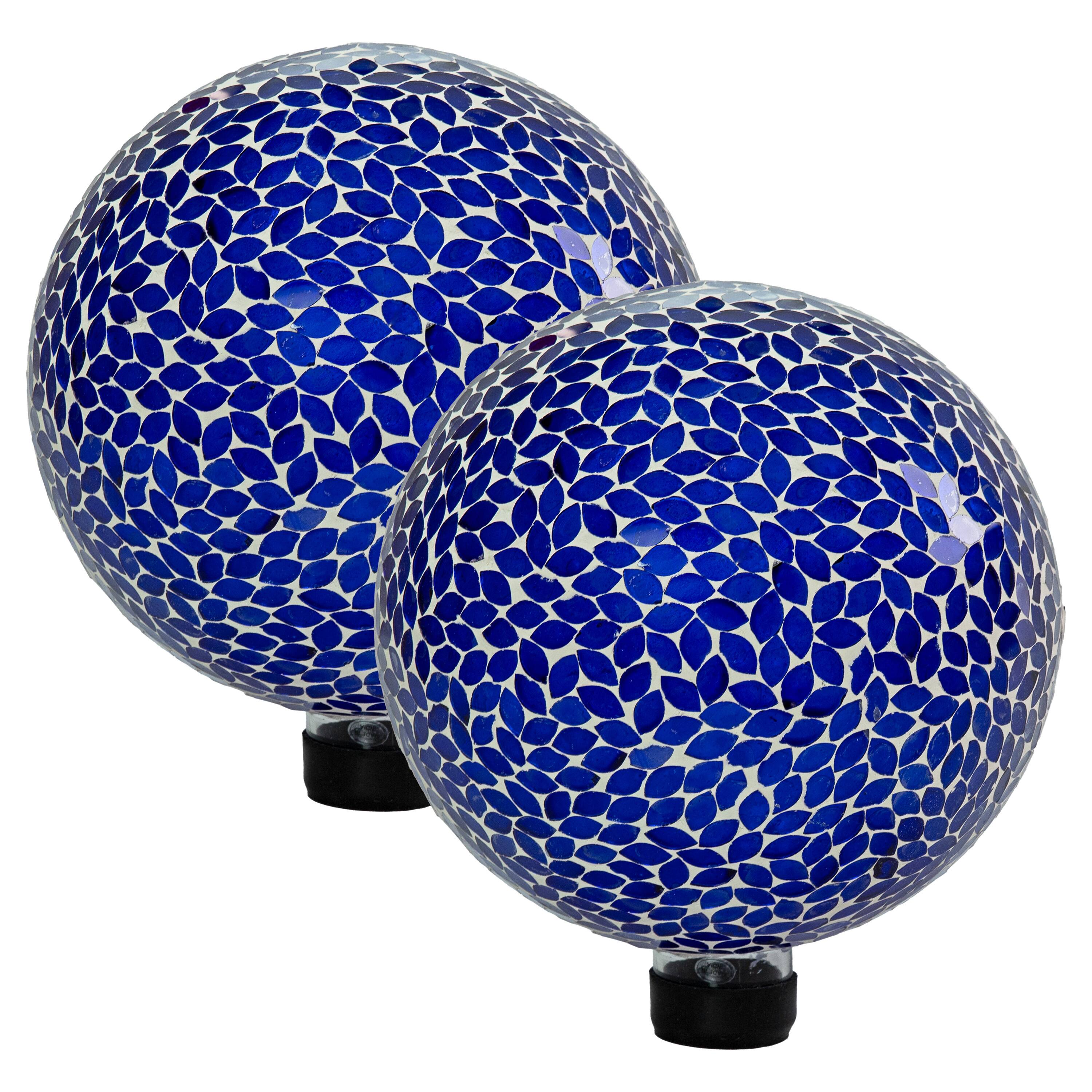 Sunnydaze - Crackled Glass Mosaic Gazing Globe - 10 in - Lavender price history on PriceWatchPro