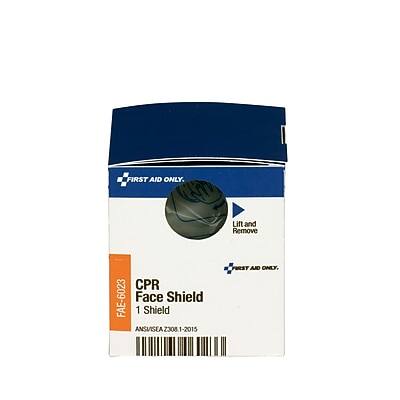 FIRST AID ONLY.  
Lift and Remove CPR FAE-6023 Face Shield  
1 Shield  
ANSUISEA 2308 1-2015  
FIRST AID ONLY.