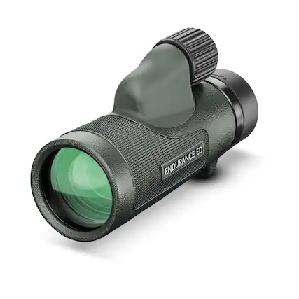 Front. Hawke - Hawke Sport Optics Endurance ED 10x42mm Monocular, Green - Black.