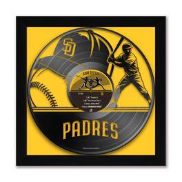 Sporticulture - San Diego Padres Framed 13" x 13" Vinyl Record Art Print - Multicolor