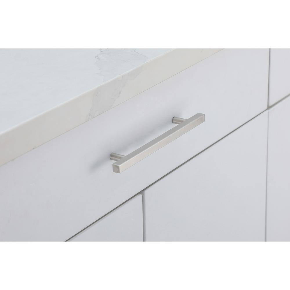 Alt View 1. Elegant Decor - Dior 6-5/16" Center to Center Brushed Nickel Bar Pull Multipack (set of 10) - Brushed Nickel.
