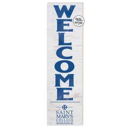 Jardine - Saint Mary's Belles 10'' x 35'' Indoor/Outdoor Welcome Sign - White