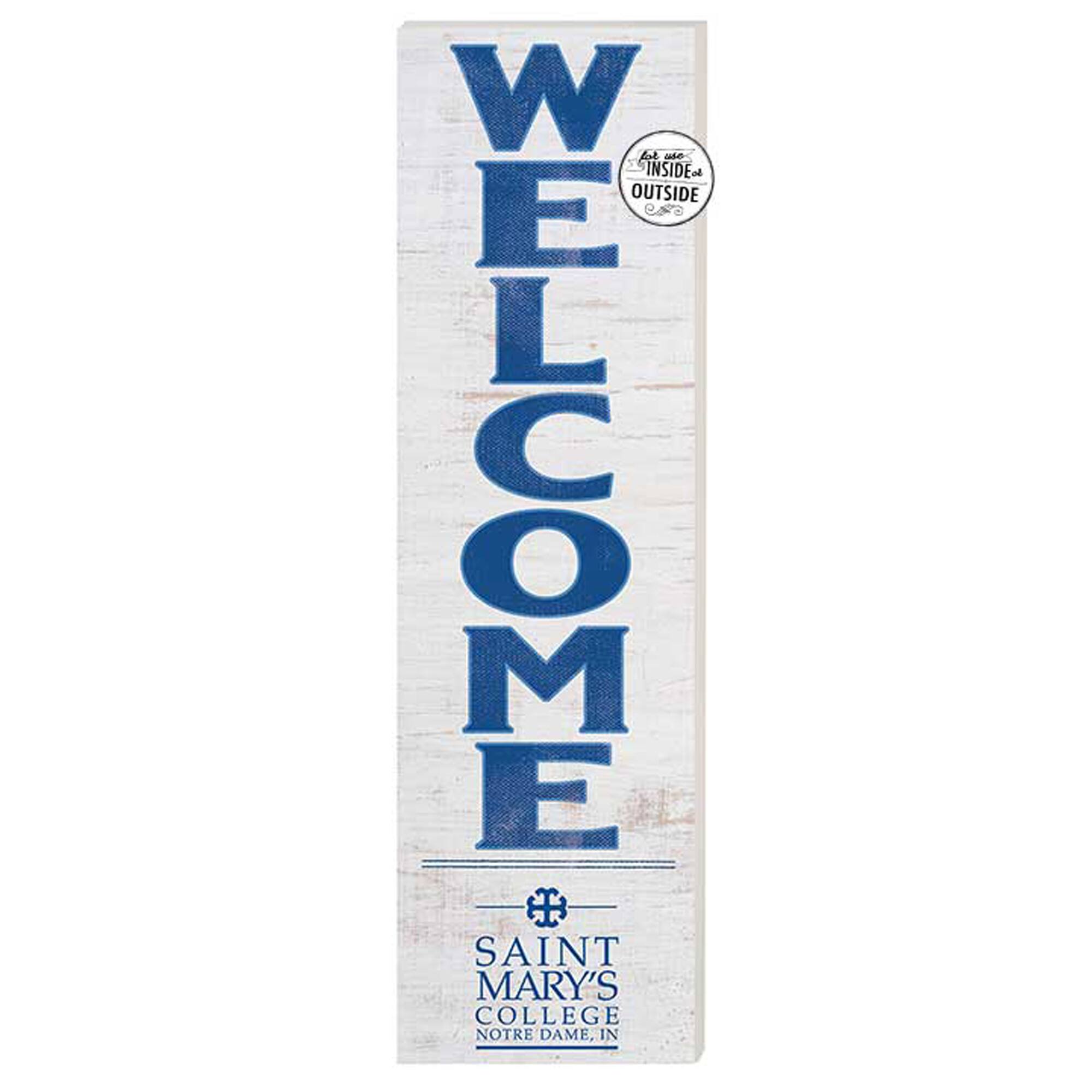 Saint Mary's Belles 10'' x 35'' Indoor/Outdoor Welcome Sign
