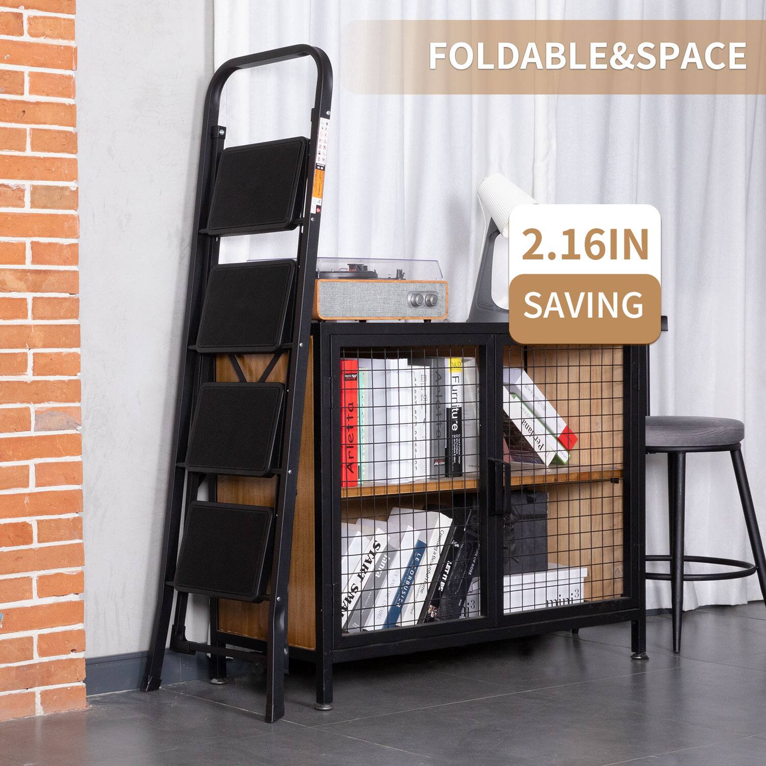 FOLDABLE&SPACE  
2.16IN SAVING