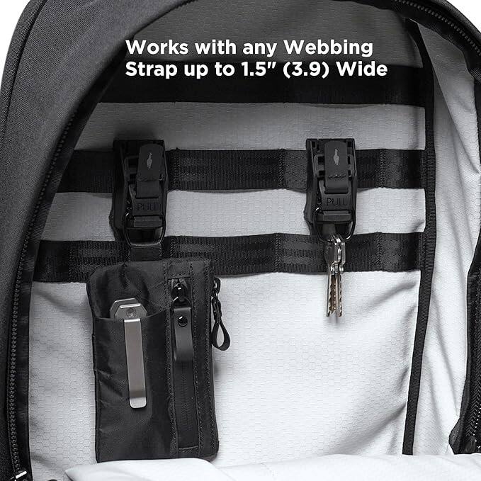 Works with any Webbing Strap up to 1.5" (3.9) Wide