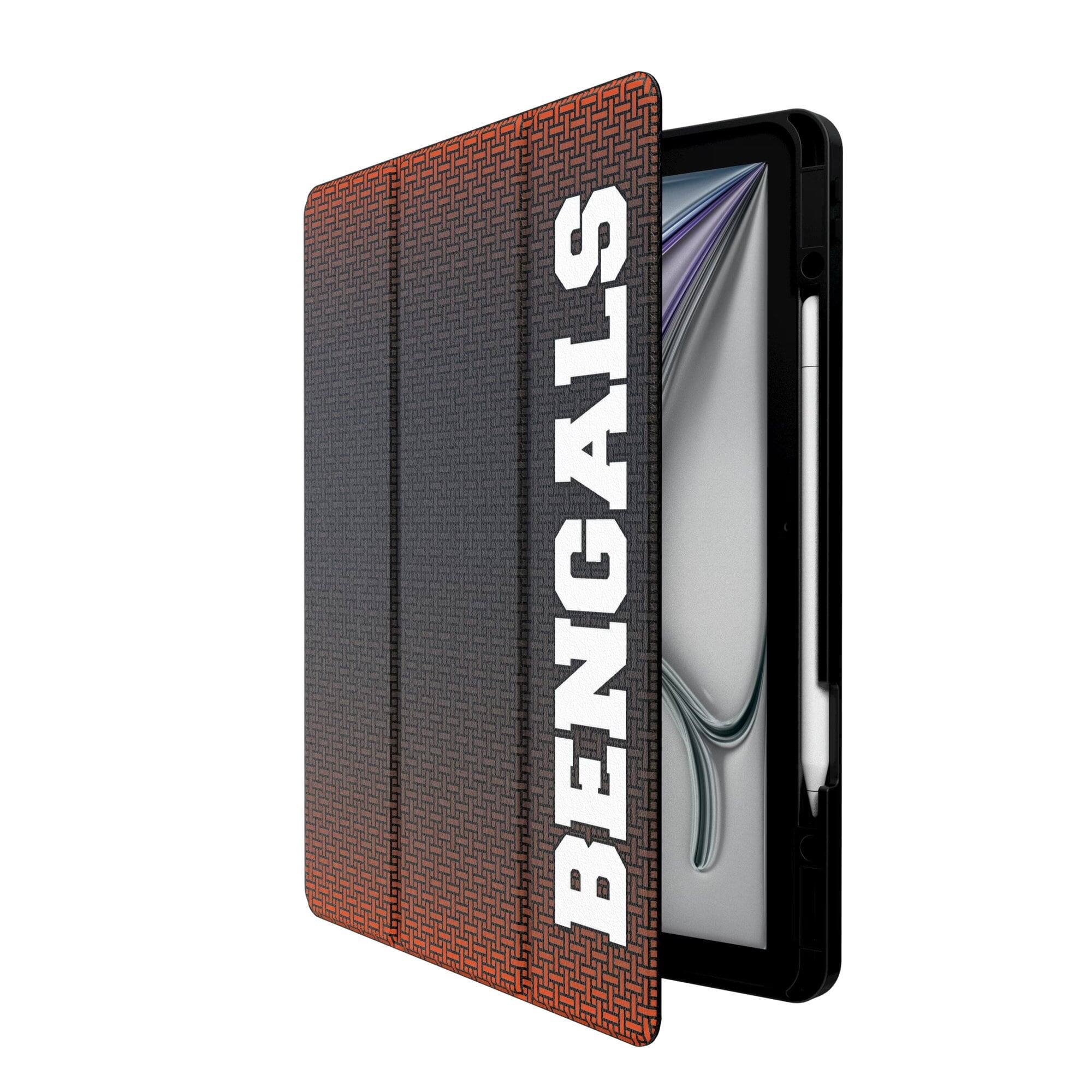 Alt View 1. Keyscaper - Cincinnati Bengals iPad Case - 13in Air M2/M3 - Black.