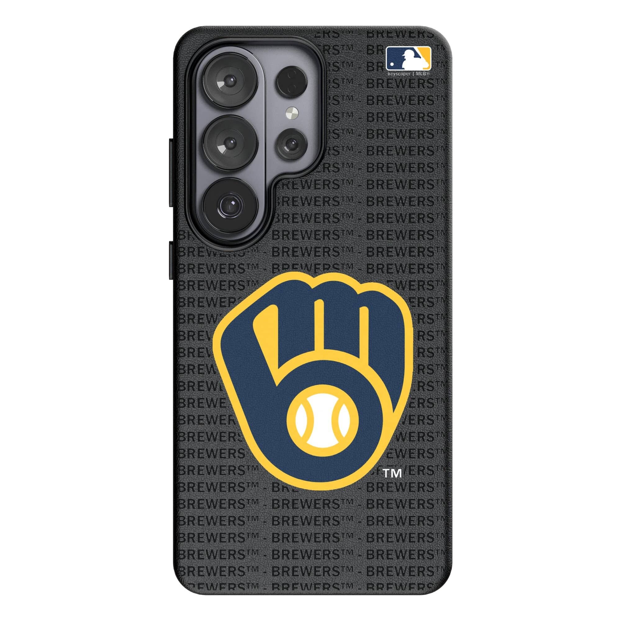 Keyscaper - MLB - Milwaukee Brewers - Text Backdrop Galaxy Magnetic Bump Case - S24 Plus - Black price history on PriceWatchPro