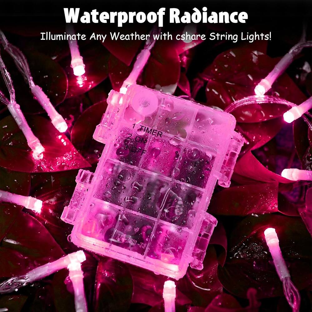 Waterproof Radiance  
Illuminate Any Weather with cshare String Lights!  

1 TIMER  
2 ON  
3 OFF