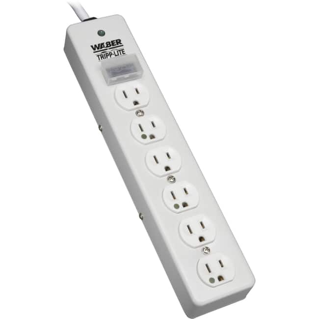 Tripp Lite - by Eaton Hospital-Grade Surge Protector with 6 Hospital-Grade Outlets 6 ft. (1.83 m) Cord 1050 Joules UL 1363 - Unknown