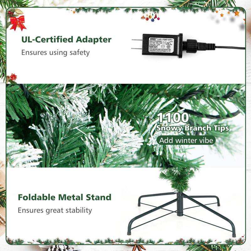 UL-Certified Adapter Ensures using safety

CLAVORS CLASS I POWER SUPPLY 17 RANTIGHT FOR INDOOR AND OUTDOOR

1100 Snowy Branch Tips Add winter vibe

Foldable Metal Stand Ensures great stability