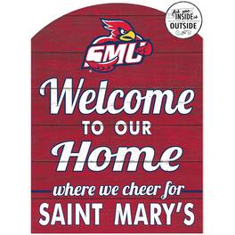 Jardine - St. Mary's Cardinals 16'' x 22'' Indoor/Outdoor Marquee Sign - Red