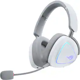 ASUS - ROG Delta II Wireless Gaming Headset for PC/Mac, Xbox, PS5, PS4 and Switch - White