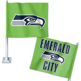 WinCraft - Seattle Seahawks Double-Sided Slogan Car Flag - Multicolor