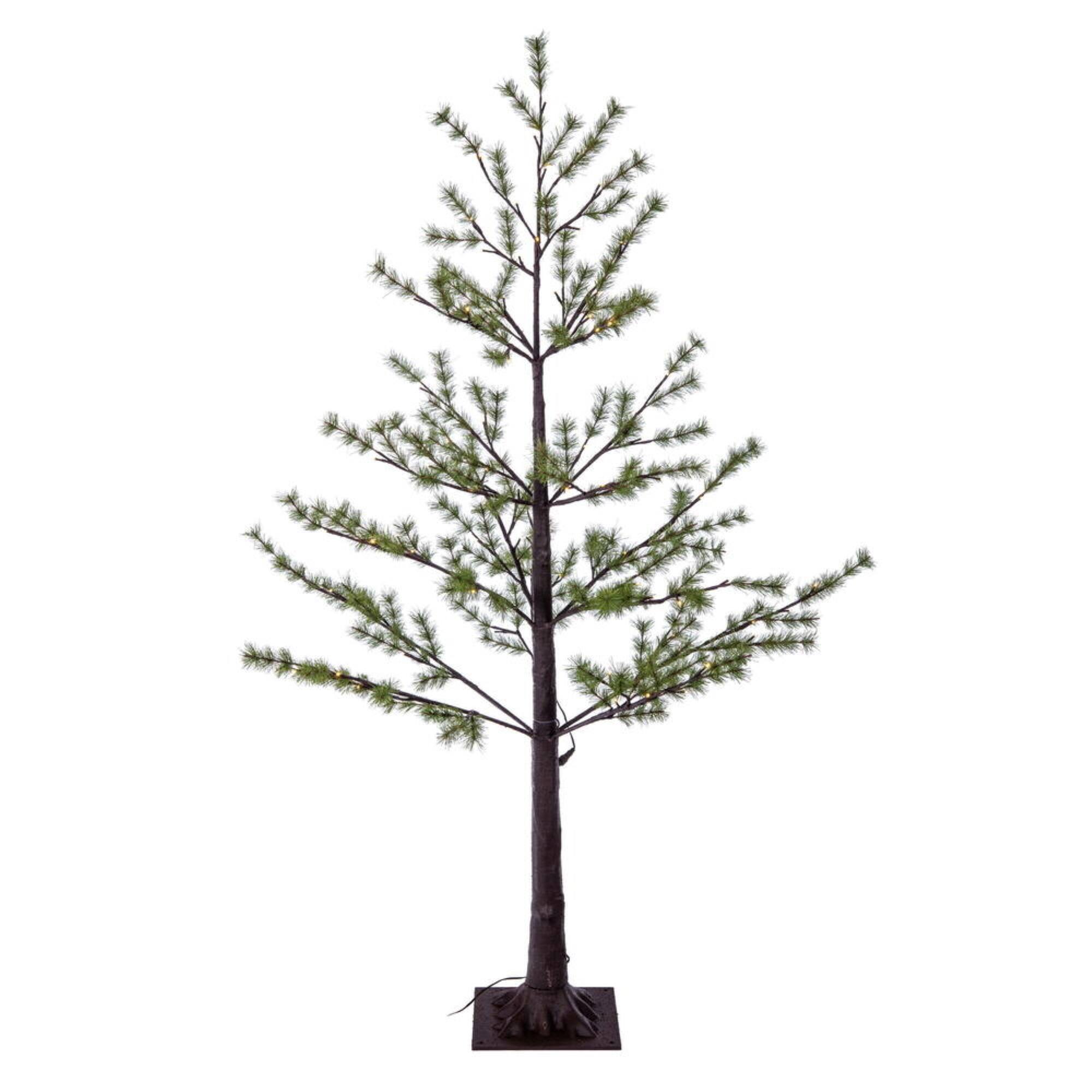 Vickerman 5' Mini Pine Twig Tree LED 90WW Green - Best Buy