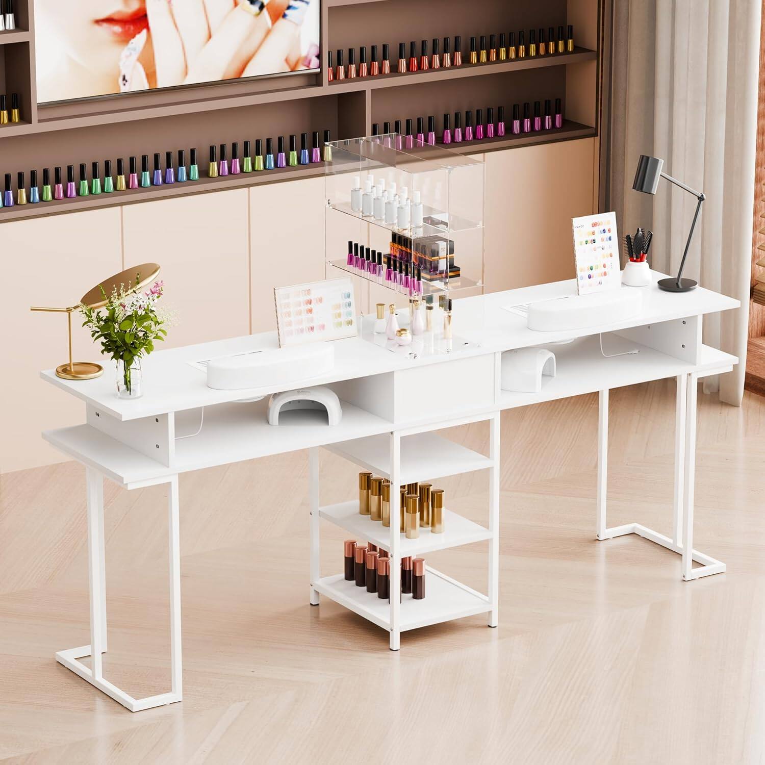 Front. Circus Cirle - Double Manicure Table.