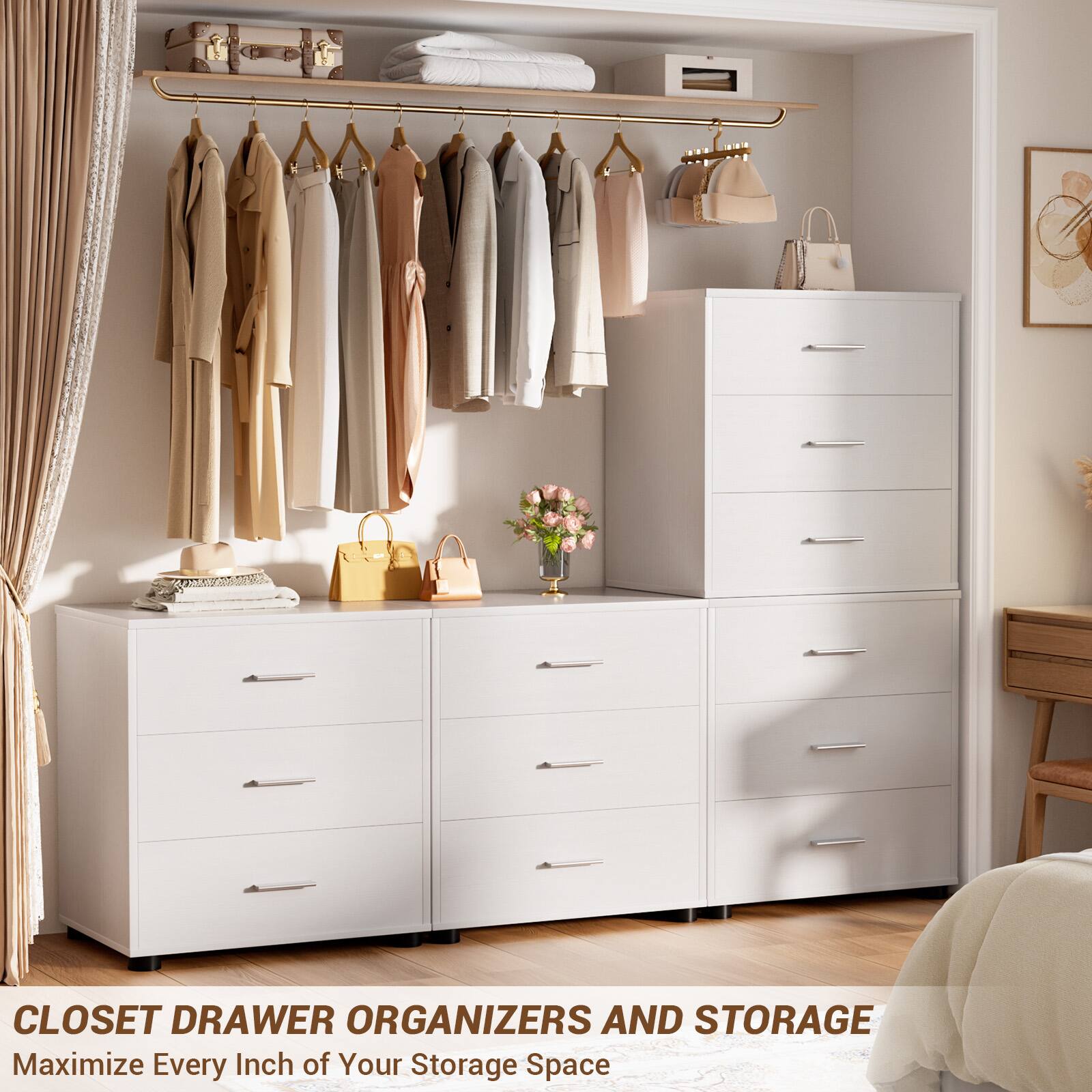 CLOSET DRAWER ORGANIZERS AND STORAGE  
Maximize Every Inch of Your Storage Space