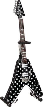 Axe Heaven - Randy Rhoads - Randy Rhoads Harpoon Polka Dot V Mini Guitar Replica Collectible - Collectibles - Multicolor