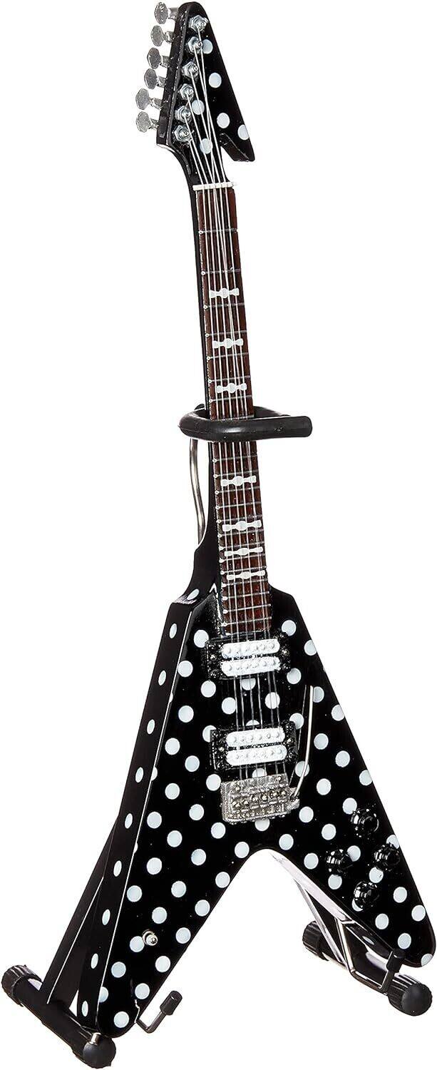 Axe Heaven -Randy Rhoads - Randy Rhoads Harpoon Polka Dot V Mini Guitar Replica Collectible - Collectibles