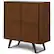 Angle. Simpli Home - Lowry Medium Storage Cabinet - Walnut Veneer.