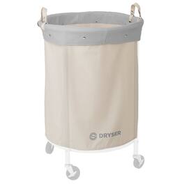 Dryser - Replacement Round Canvas Bag for Laundry Hamper - White