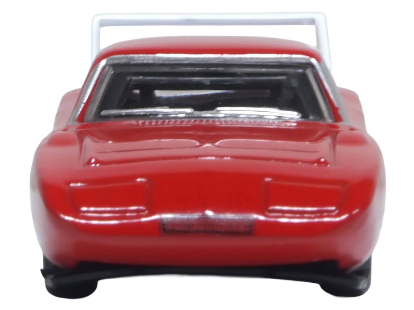 Left. Oxford Diecast - 1969 Dodge Charger Daytona Red with White Stripe 1/87 (HO) Scale Diecast Model Car by Oxford Diecast - Red with White.