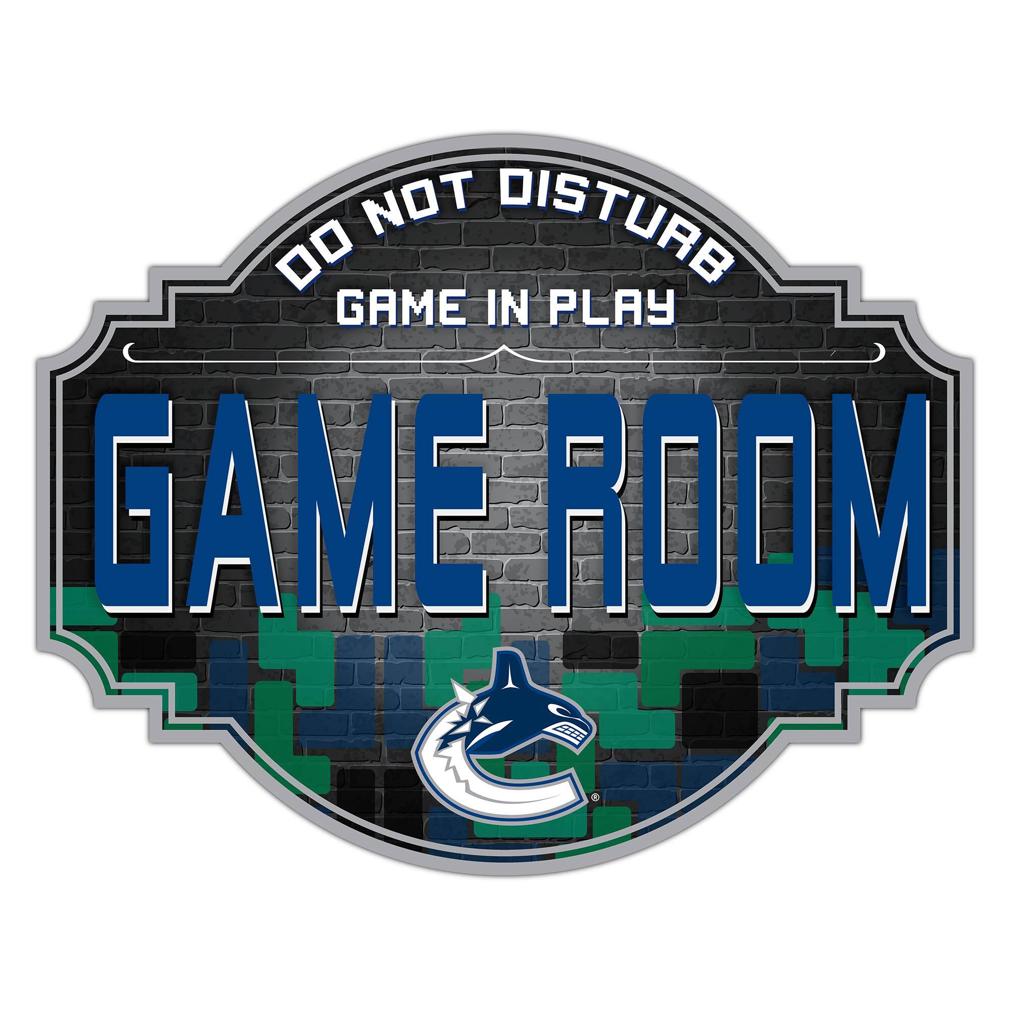 Vancouver Canucks 12'' Game Room Tavern Sign