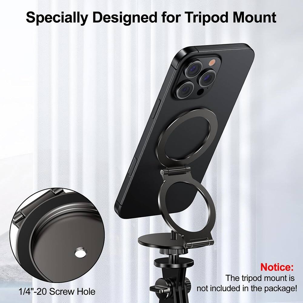 Specially Designed for Tripod Mount

1/4"-20 Screw Hole

Notice: The tripod mount is not included in the package!