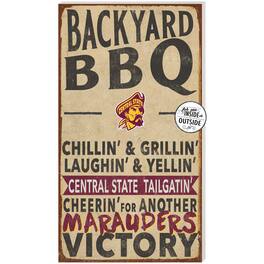 Jardine - Central State Marauders 11'' x 20'' Indoor/Outdoor BBQ Sign - Brown