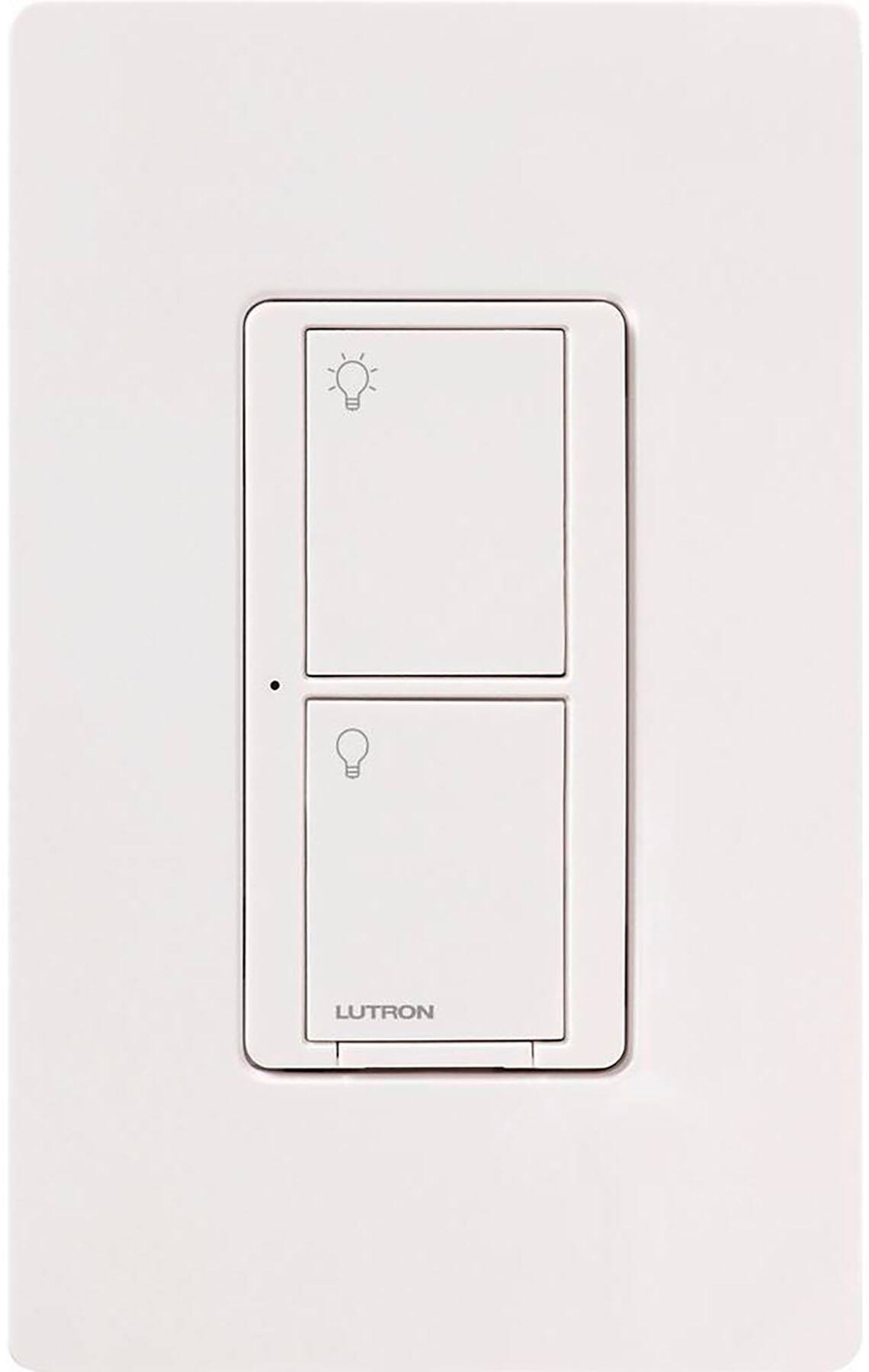 Alt View 1. Lutron - Caseta Wireless Smart Lighting Switch for All Bulb Types or Fans, 6A - White.