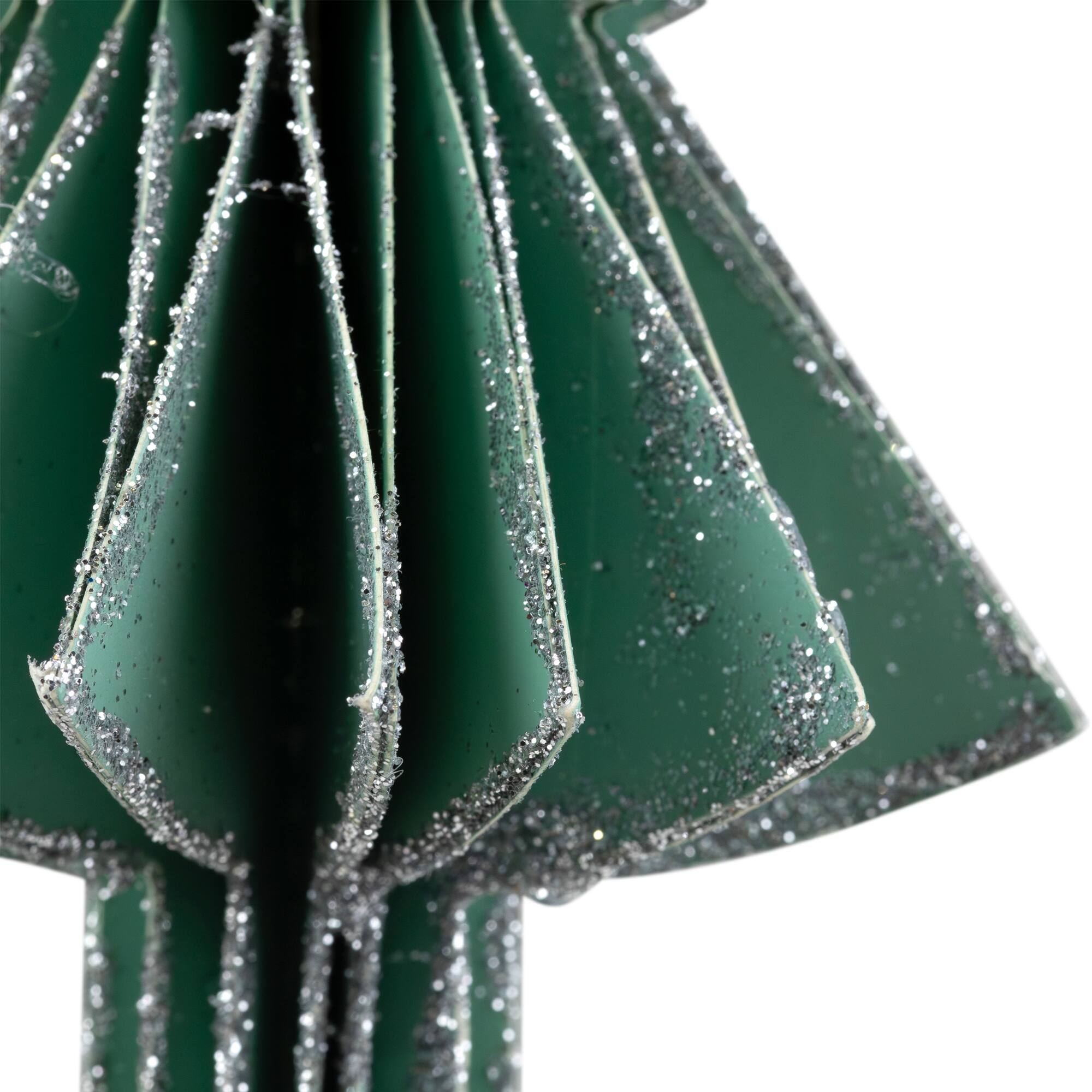 Alt View 5. Northlight - 6" Glittered Green Christmas Tree Ornament - Green.