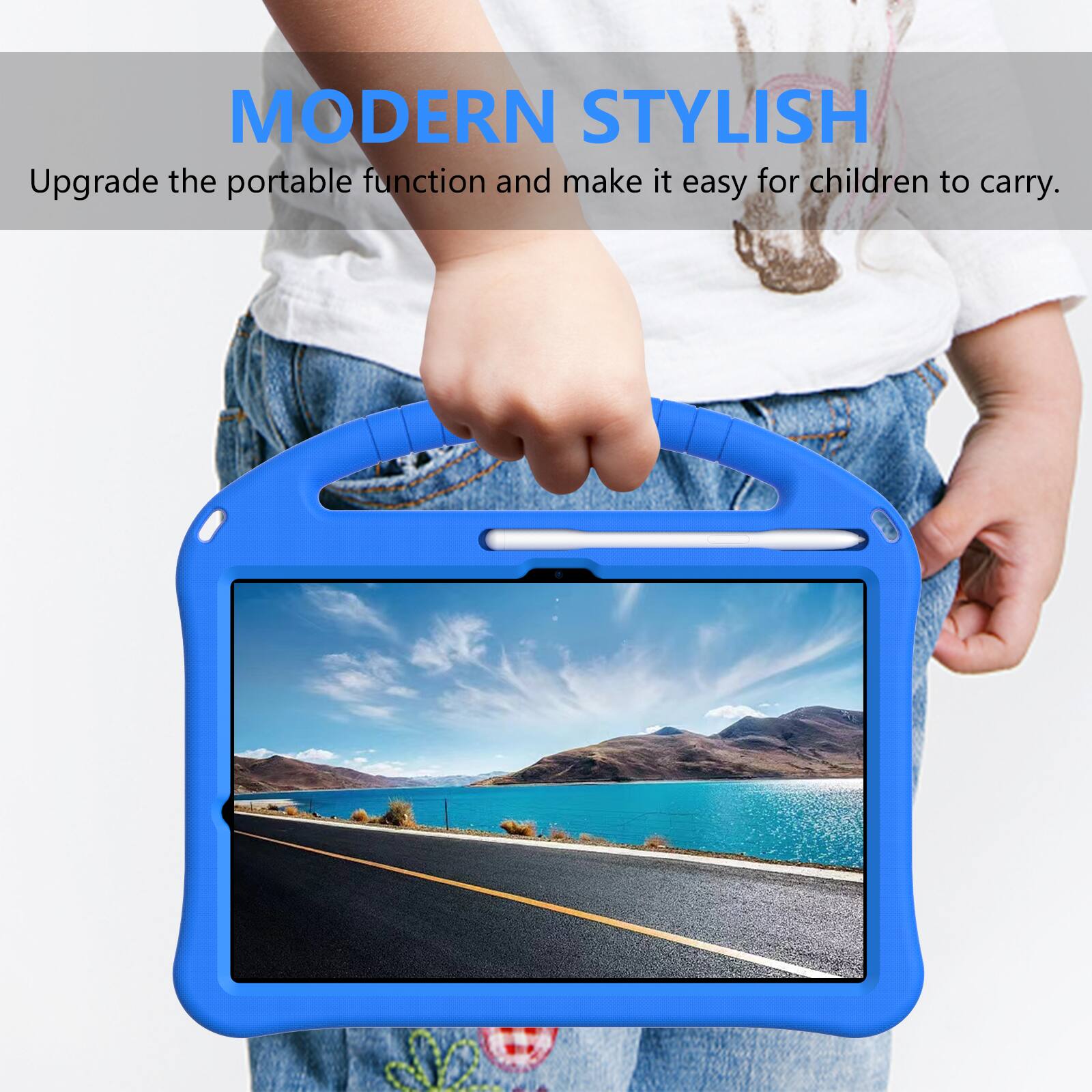 MODERN STYLISH  
Upgrade the portable function and make it easy for children to carry.