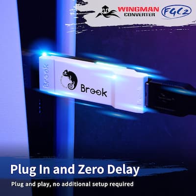 Brook Wingman FGC2 Wired Controller Adapter for PlayStation 5 and Brook Wingman FGC2 Wired Controller Adapter for PlayStation 5 and