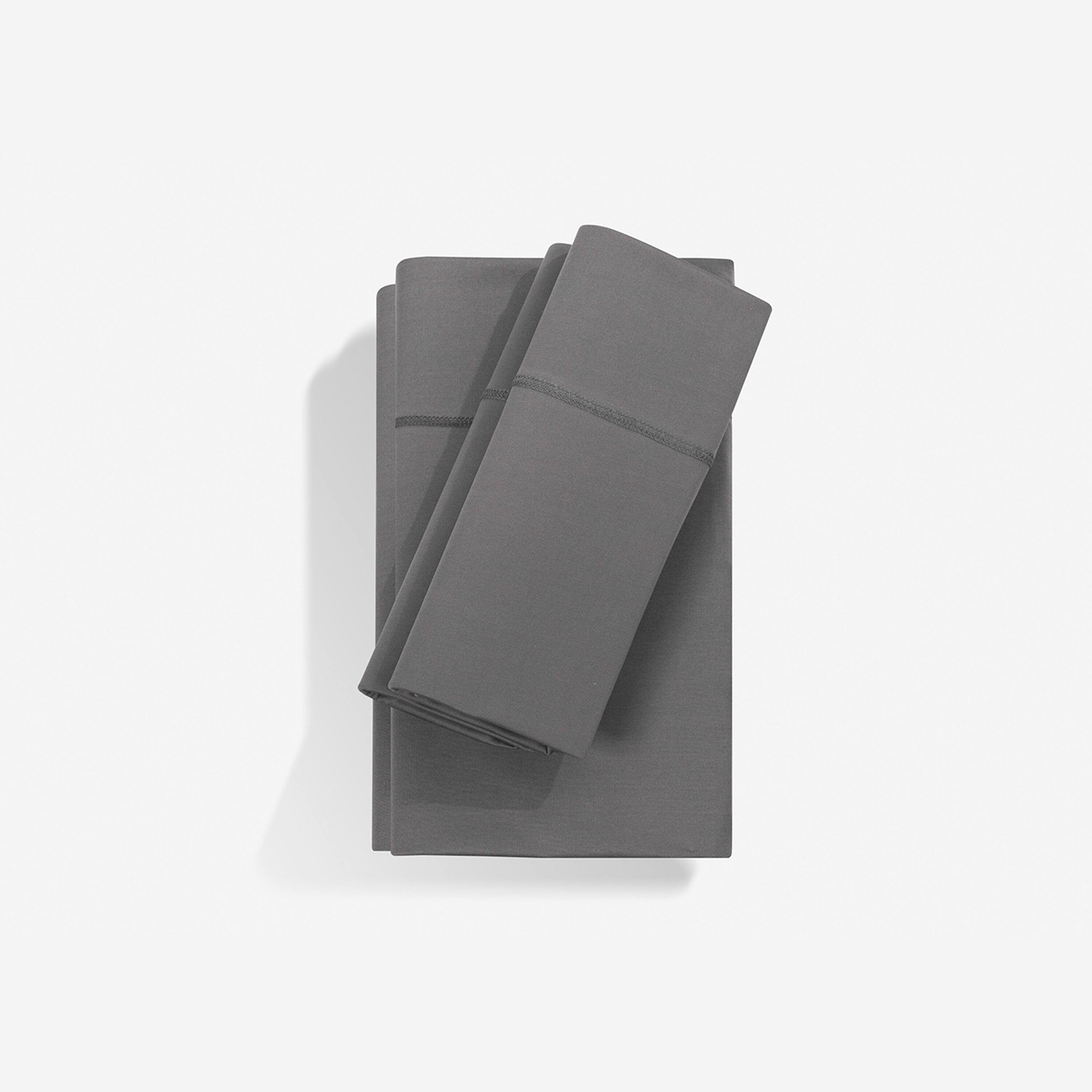 Angle. Bedgear - Dri-Tec  Moisture-Wicking Sheet Sets- Split King/Split Cal King - Gray.