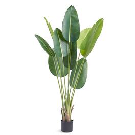 VEVOR - Artificial Birds Of Paradise Tree, 5 FT Tall Faux Plant, PE Material & Anti-Tip Tilt Protection Low-Maintenance Plant - Green