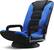 Front. Maple99 - Swivel Gaming Floor Chair 6 Adjustable Positions, Lumbar Support, Removable Cover, Arm Rests, Foldable, Blue and Black - Blue.