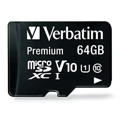 Verbatim Premium 64GB Micro SD V10 U1 XC I
