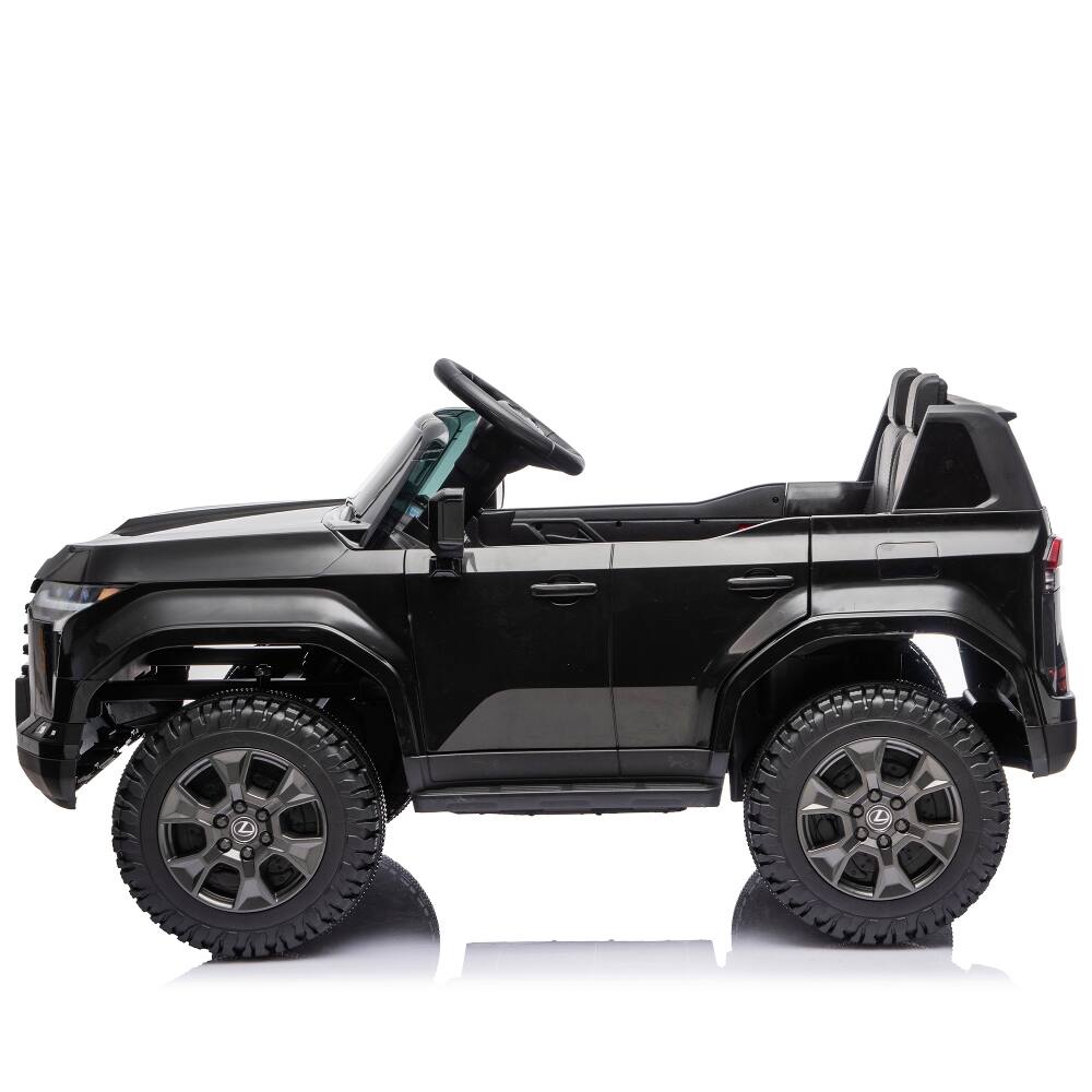 Alt View 6. Ropilly - Ropilly Lexus GX550 24V 2-seater kids ride on car, 3.73 MPH, Black.