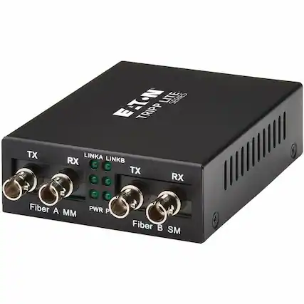 E-T-N TRIPP LITE SERIES
TX RX
Fiber A MM
PWR P
Fiber B SM
LINKA LINKB