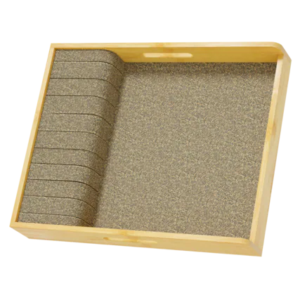 Front. Tooloton - Bamboo Drawer Organizer Tray, Knife Holder Insert for Kitchen Flatware Storage (Large, Natural) - Natural.