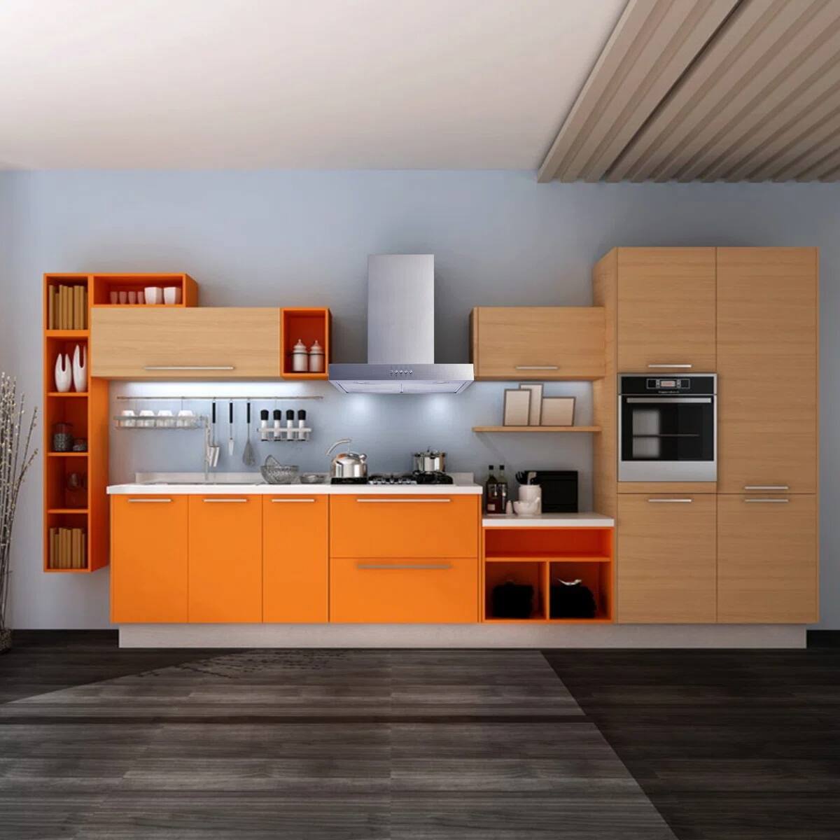 Angle. Winflo - Winflo 36 inch Convertible 300-CFM Stainless steel Wall-Mounted Range Hood - Stainless Steel.