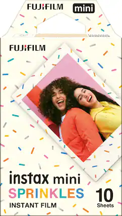 FUJIFILM instax mini SPRINKLES 10 INSTANT FILM Sheets