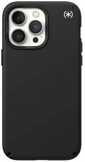Angle. Speck - Speck Presidio2 Pro with MagSafe Black Case for iPhone 14 Pro Max - Black / White.