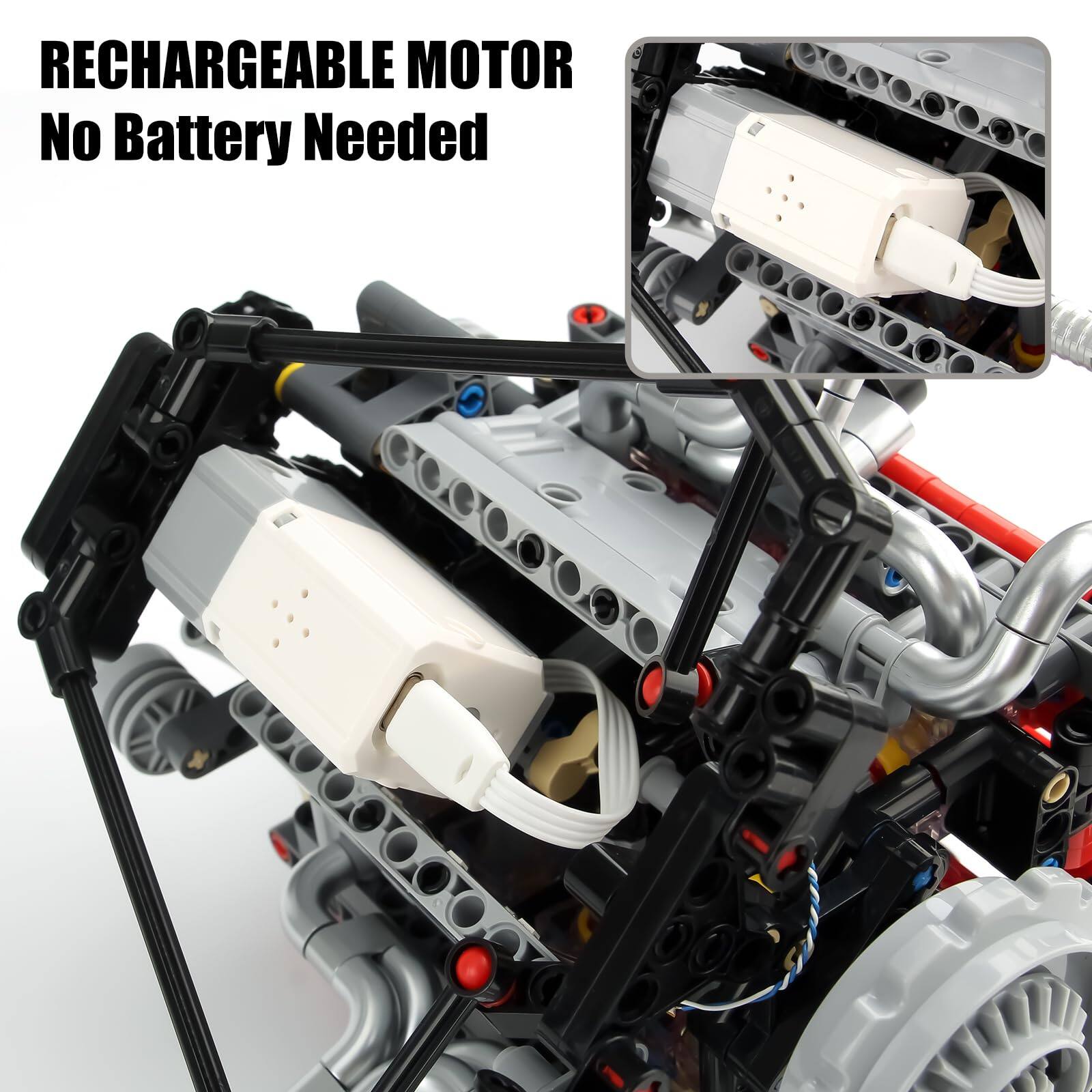 RECHARGEABLE MOTOR  
No Battery Needed