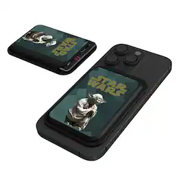 Keyscaper - Star Wars: A New Hope Color Block Black Magnetic Credit Card Wallet - Yoda